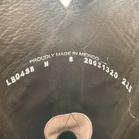 Lane LEXINGTON Womens Cowboy Boots 8 Blush Pink Western Cowgirl Mid Calf Tall - Picture 9 of 11